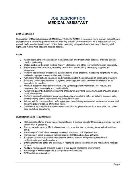 Medical Assistant Job Description Career Guide Calregional Medical Assistant Job Description Career Guide Calregional