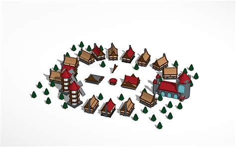 Medieval Town Tinkercad