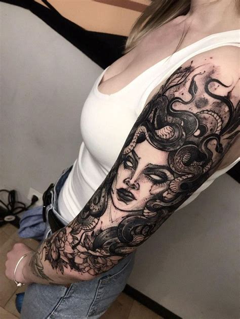 Medusa Tattoo Half Sleeve