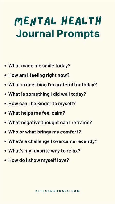 Mental Health Journal Prompts