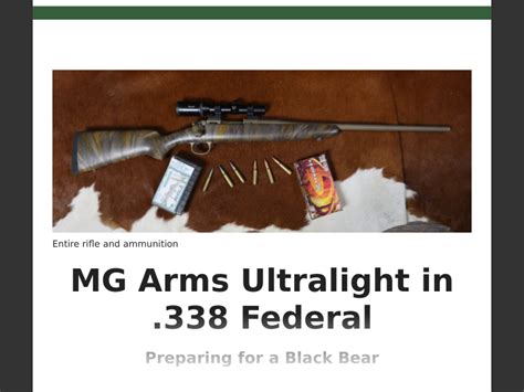 Mg Arms Ultralight In 338