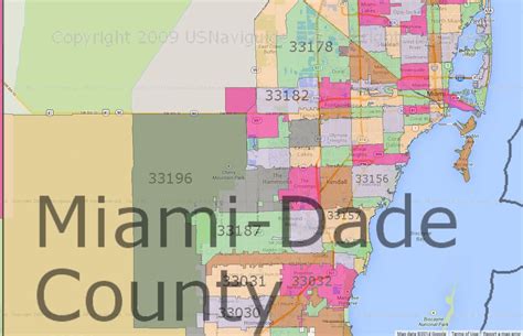 Miami Dade County Fl Zip Codes Miami Dade County Zip Codes