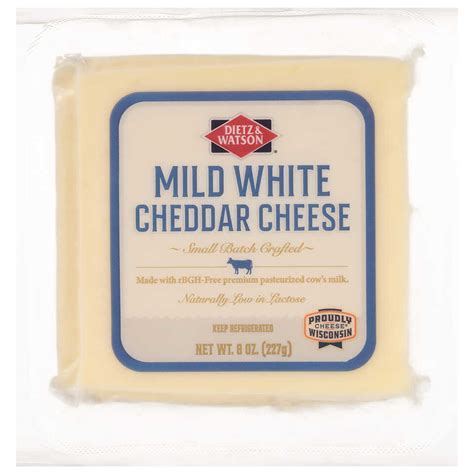 Mild White Cheddar Cheese Dietz Watson