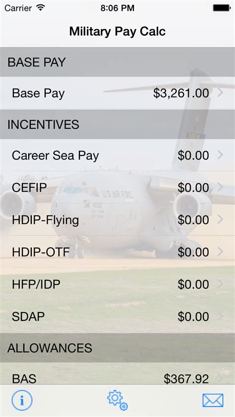 Military Pay Calc For Iphone Download
