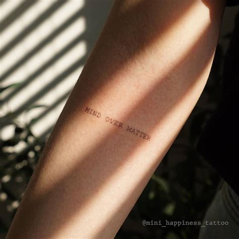 Mind Over Matter Tattoo Tumblr