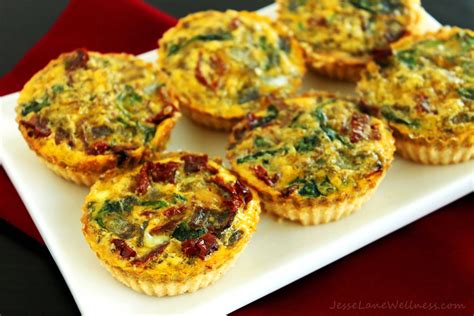 Mini Mediterranean Gluten Free Quiche Paleo By Jesse Lane Wellness