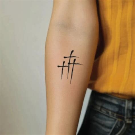 Minimalist 3 Cross Tattoo Tattoobnb