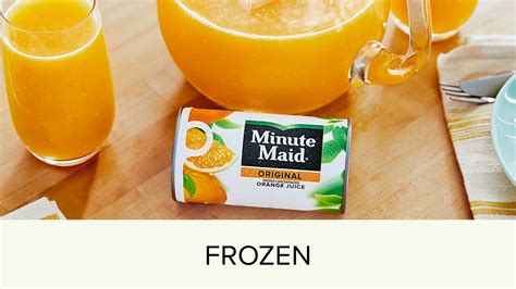 Minute Maid Frozen Varieties Nutrition Facts Coca Cola Us