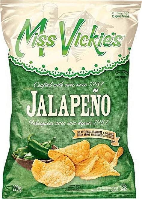 Miss Vickies Jalapeno Kettle Cooked Potato Chips 220G 7 8Oz 3 Pack