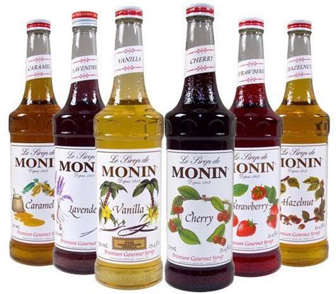 Monin Flavored Coffee Syrups
