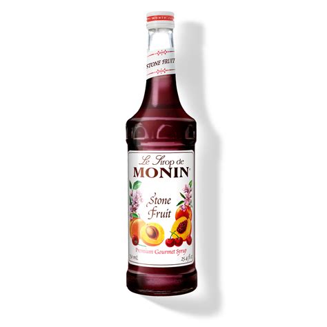 Monin Stone Fruit Syrup Sweet Flavor With Peach Apricot Cherry Aroma Great For Cocktails Sodas Party Punches Gluten Free Vegan Non Gmo 750 Ml Walmart Com
