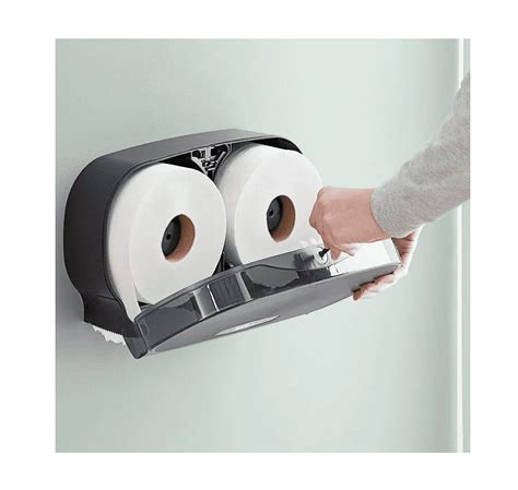 Monogram Junior Jumbo Roll Toilet Tissue Dispenser Wall Mount Black 1Ct 495564 Monogram Junior Jumbo Roll Toilet Tissue Dispenser Wall Mount Black 1Ct 495564