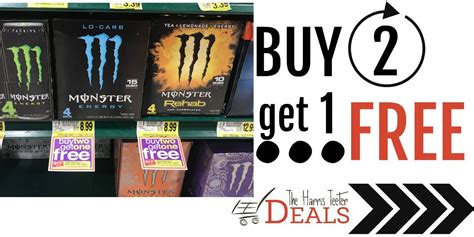 Monster Energy Drinks Buy 2 Get 1 Free As Low As 1 49 A Can The Monster Energy Drinks Buy 2 Get 1 Free As Low As 1 49 A Can The