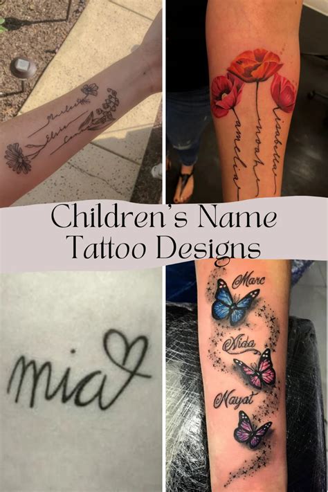 Multiple Name Tattoo Ideas Forearm Tattoo Ideas