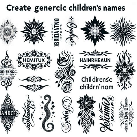 Multiple Name Tattoo Ideas Tit For Tat