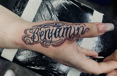 Name Tattoo On Hand