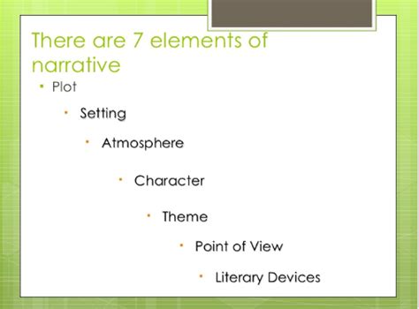 Narrative Elements Mrs Lorber S5th Gradeela Site