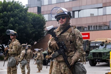 National Guard Troops Arrive In Los Angeles After Immigration Protests