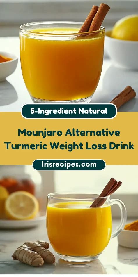 Natural Mounjaro Recipe For Weight Loss Golden Turmeric Elixir