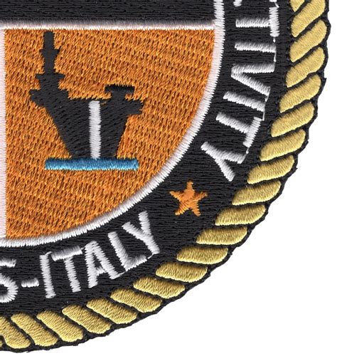 Naval Support Activity Naples Italy Patch Base Patches Navy Patches Popular Patch