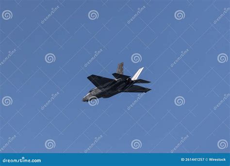 Navy F 35 Fighter Jet Performing A Demonstration Editorial Photography