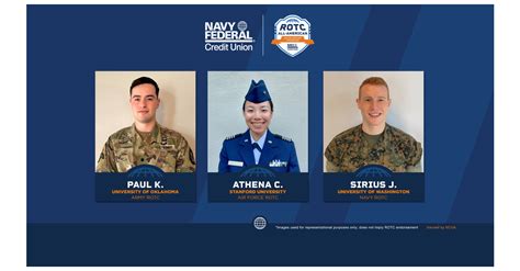 Navy Federal Credit Union Honors Students Of The Year With Rotc All American Program Scholarships