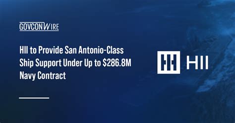 Navy Taps Hii For Up To 286 8M In San Antonio Class Support