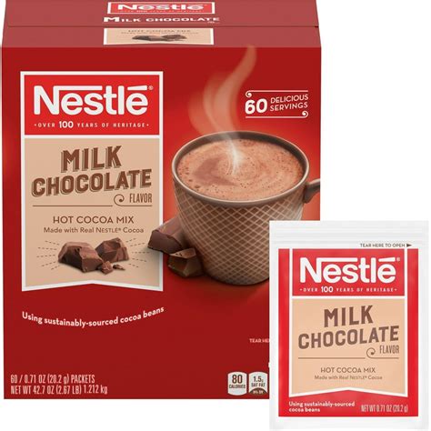 Nestle Milk Chocolate Hot Cocoa 60 Single Serve Packets