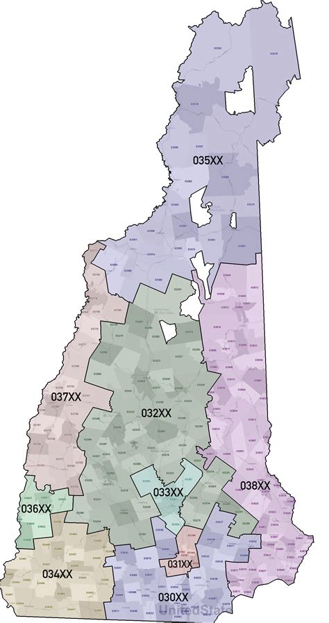 New Hampshire Zip Code Maps Nh Maps Demographics And Zip Codes List Mapofzipcodes