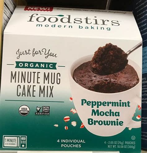 New Peppermint Mocha Brownie Organic Minute Mug Cake Mix Found At