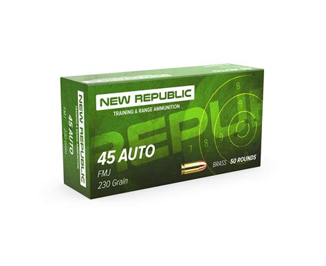 New Republic 45 Acp 230Gr Fmj Ammo At Fast Ammo