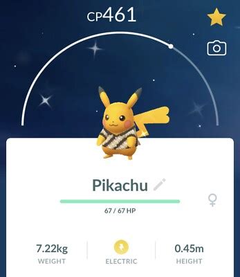 New Shiny Costume Pikachu From Bali Indonesia Pok Mon Go Ebay