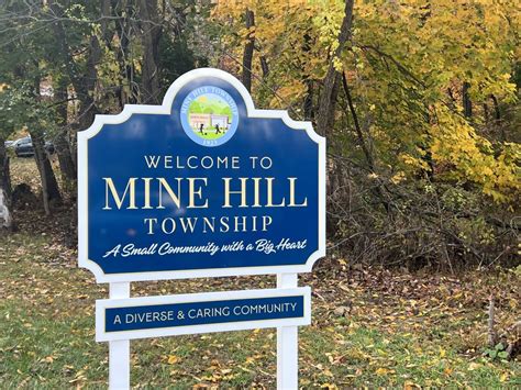 New Township Welcome Signs Are Here Mine Hill Township
