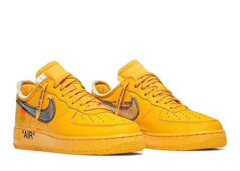 Nike Air Force 1 Low Off White Ica University Gold 4 5Y Nike Air Force 1 Low Off White Ica University Gold 4 5Y