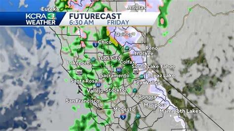 Northern California Forecast Scattered Showers