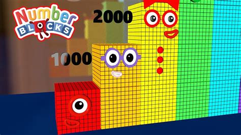 Numberblocks Square Comparison 1000 To 100 000 Vs 1 Million To 100