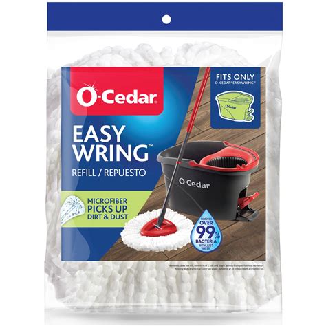 O Cedar Easywring Spin Mop Refill Microfiber White 01 04 2024