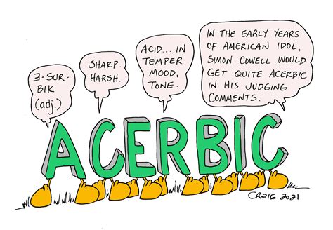 Oc Playing With Words Acerbic R Vocabulary