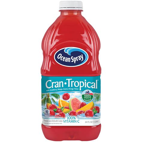 Ocean Spray Cran Tropical Juice Drink 64 Fl Oz Fairway