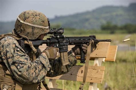 Oct 18 2019 U S Marine Fires An M27 Infantry Automatic Rifle While
