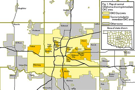 Oklahoma City Metro Map