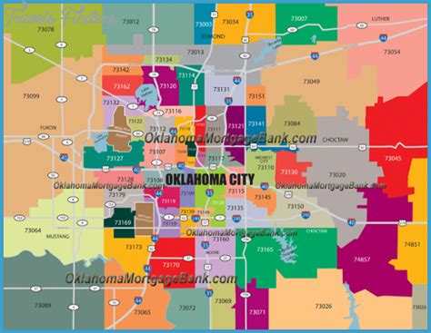 Oklahoma City Zip Code Map