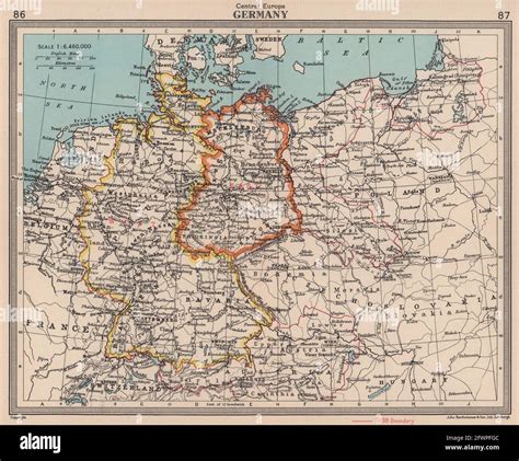 Old East And West Germany Map