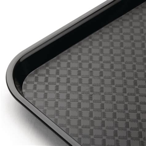 Olympia Kristallon Polypropylene Fast Food Tray Black Medium 415Mm Olympia Kristallon Polypropylene Fast Food Tray Black Medium 415Mm