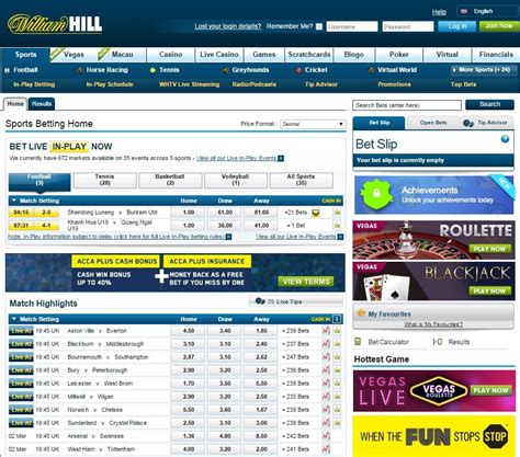 Online Sports Betting Odds Bet Online At William Hill