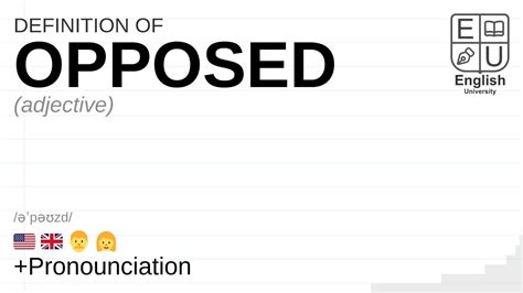 Opposed Meaning Definition Pronunciation What Is Opposed How To Say Opposed
