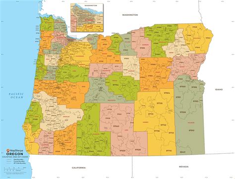 Oregon Zip Codes Zipdatamaps Blog