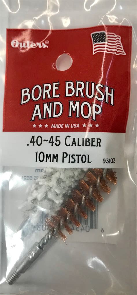 Outers 83102 Phosphor Bronze 40 Caliber Bore Brush 8X32 Threaded 10Mm