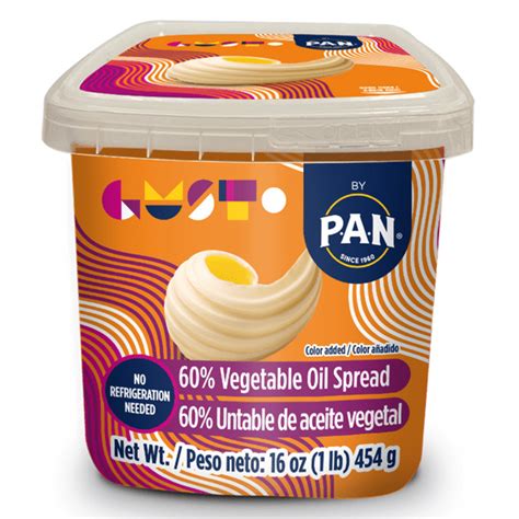 P A N Shelf Stable Margarine Spread Tub 16Oz Walmart Com