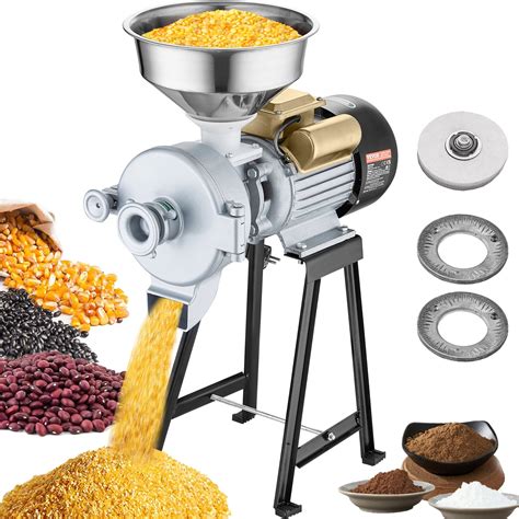 Paletizadora De Alimentos 50L Electric Grain Mill Grinder Corn Grinder For Feed Flour Mill With 5 Sieves For Farm Home Flour Mill With Sieves